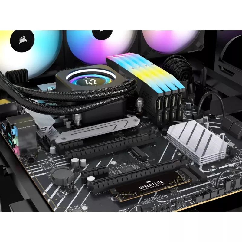 Corsair MP600 Elite CSSD-F1000GBMP600ENH SSD disks, 1 TB, M.2 2280, PCIe 4.0 x4 NVMe, 3D TLC, 256 bitu AES šifrēšana