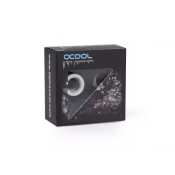 Montāžas komplekts Alphacool Eiszapfen pagarinājums G1/4 ārējā vītne uz G1/4 iekšējo vītni balts