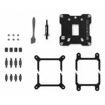 Ūdens bloks Alphacool Core 1 Carbon Brass Copper Nickel Black 72mm