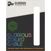 Glorious Gaming Coiled Green 1.37 m - Aviator savienotājs, dubultā pinuma apvalks