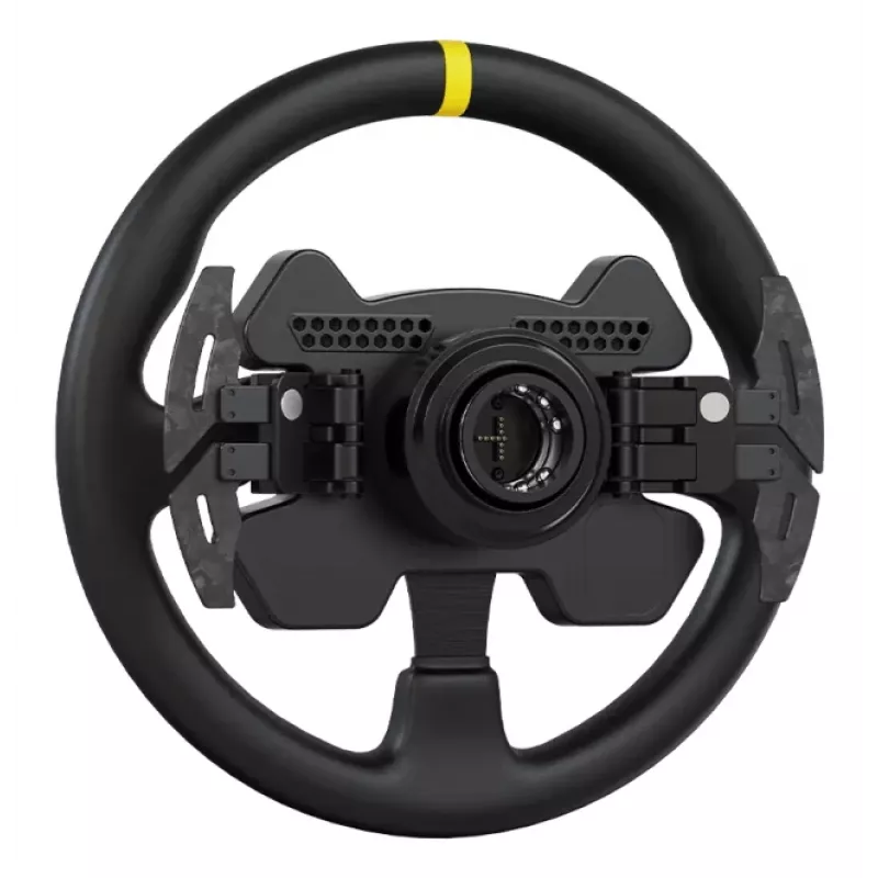 Moza Racing RS V2 stūres rats, PC, Multi, Vadu un bezvadu, Melns, Oglekļa šķiedra, Āda