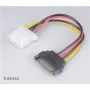 Akasa SATA uz 4-pin Molex adapteris AK-CBPW03-KT02 15 cm kabelis, 2 gab. iepakojumā