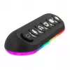 Streamplify HUB DECK 5 USB centrmezgls ar RGB apgaismojumu, 4x USB 3.0, 1x USB 2.0, 12V, ES barošanas kabelis, melns