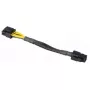 Iekšējais barošanas kabelis Akasa AK-CBPW10-15BK 0.15m PCI-E 8-pin ATX 4-pin
