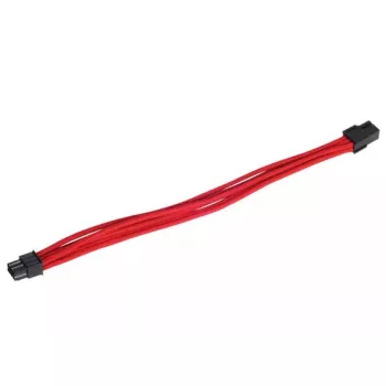 PCI-E 6pin pagarinātāja kabelis SilverStone SST-PP07-IDE6R 0.25m sarkans