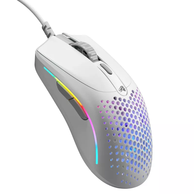 Glorious Gaming Glorious Model O 2 Mini - Mat Balts, Labā roka, Optiska, USB Type-A, 26000 DPI, Balts
