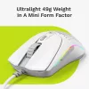 Glorious Gaming Glorious Model O 2 Mini - Mat Balts, Labā roka, Optiska, USB Type-A, 26000 DPI, Balts