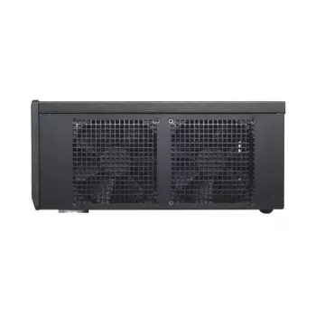 PC korpuss SILVERSTONE Grandia GD05 HTPC Melns — Mini-ITX/DTX/Micro-ATX, 2×3.5 inch + 2×2.5 inch, 1×5.25 inch, 3×120mm sānu ventilatori, USB 3.0