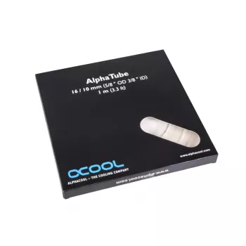 Alphacool 17496 caurspīdīga PVC caurule 1,6 cm diametrs 100 cm garums
