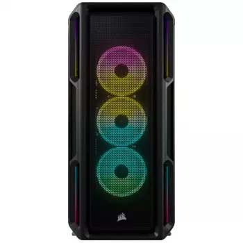 CORSAIR iCUE 5000T RGB vidējais torņa korpuss, melns