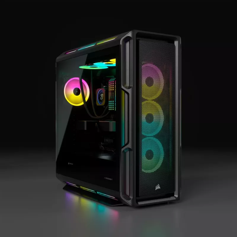 CORSAIR iCUE 5000T RGB vidējais torņa korpuss, melns