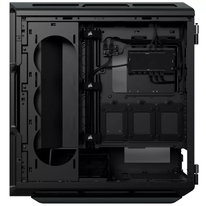 CORSAIR iCUE 5000T RGB vidējais torņa korpuss, melns