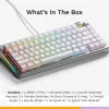 Mehāniskā spēļu tastatūra GLORIOUS GMMK 3 PRO 75% Wired USB QWERTY RGB Silver (US)