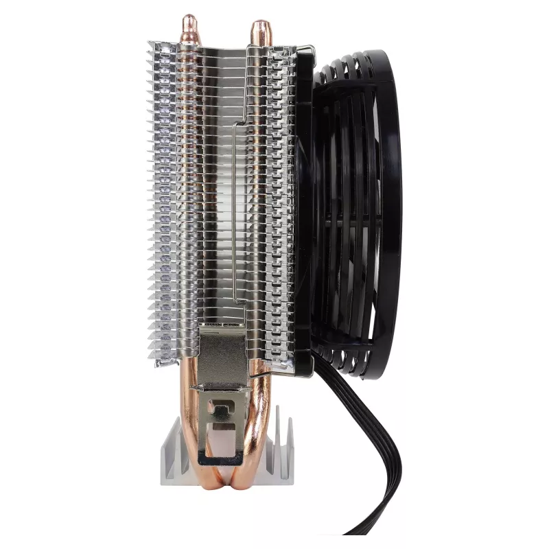 AEROCOOL VERKHO2 CPU dzesētājs ar 90 mm ventilatoru, hidraulisko gultni, 800–2000 RPM, 110 W TDP, daudzsoketu atbalsts