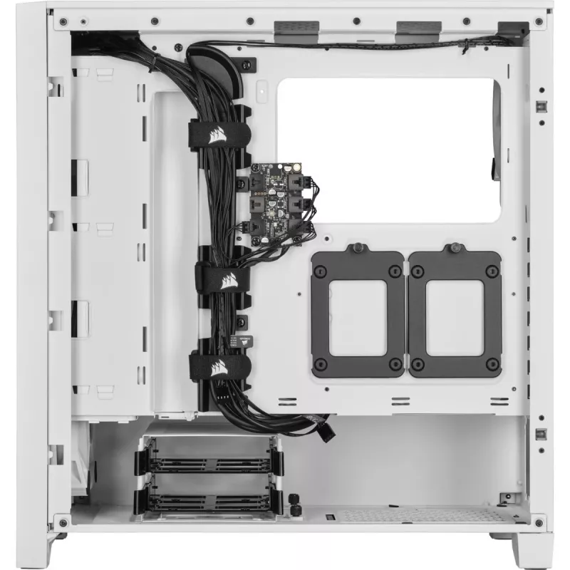 CORSAIR iCUE 4000D RGB White Midi Tornis