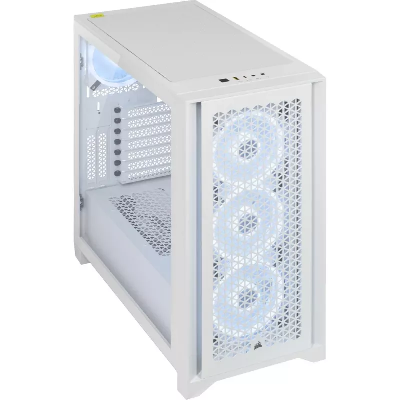 CORSAIR iCUE 4000D RGB White Midi Tornis