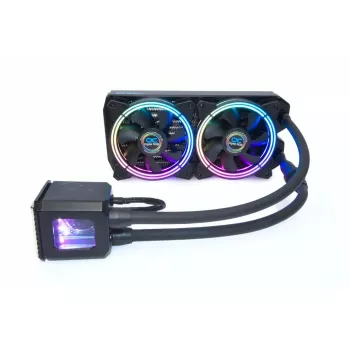 Šķidruma dzesētājs Alphacool Eisbaer Aurora 240 CPU procesors melns