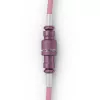 Spirālveida USB kabelis GLORIOUS GMMK Pixel Pink 1,5m – atdalāms spirālkabelis tastatūrām