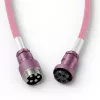 Spirālveida USB kabelis GLORIOUS GMMK Pixel Pink 1,5m – atdalāms spirālkabelis tastatūrām