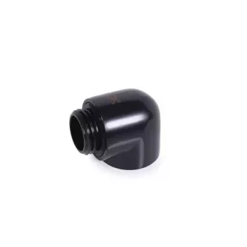 Alphacool 17594 Misina L-saliekums 90° G1/4 inch OT uz G1/4 inch IT, Melns, 19.7mm