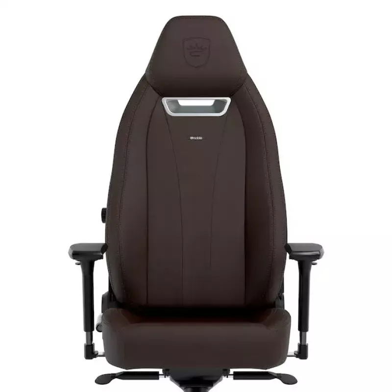 Gaming krēsls noblechairs LEGEND — polsterēts sēdeklis, brūns, 520 mm platums, 132–142 cm augstums, 150 kg maks.