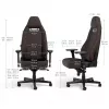 Gaming krēsls noblechairs LEGEND — polsterēts sēdeklis, brūns, 520 mm platums, 132–142 cm augstums, 150 kg maks.