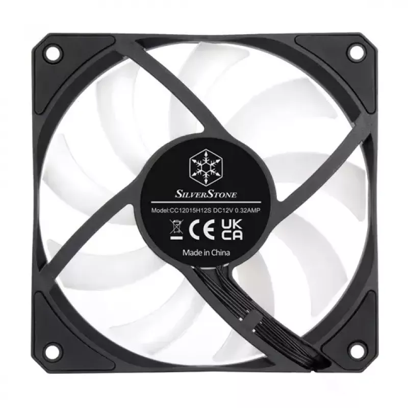Dzesētājs Silverstone Air Slimmer 120 12 cm Melns Caurspīdīgs