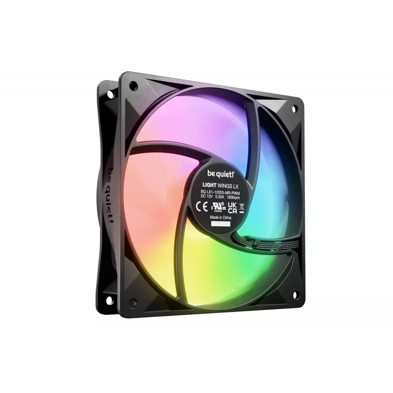 be quiet! LIGHT WINGS LX 120mm PWM datora ventilators 12 cm melns 1 gab.