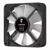 APNX FP2-120 PWM ARGB datora korpusa ventilators, 120 mm, 500–1800 apgr./min, 83,85 CFM, 34,8 dB, melns