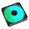 APNX FP2-120 PWM ARGB datora korpusa ventilators, 120 mm, 500–1800 apgr./min, 83,85 CFM, 34,8 dB, melns