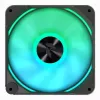 APNX FP2-120 PWM ARGB datora korpusa ventilators, 120 mm, 500–1800 apgr./min, 83,85 CFM, 34,8 dB, melns