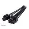 Akasa AK-CBPW22-15 adaptera kabelis: 8 kontaktu EPS uz 8 kontaktu EPS un 4 kontaktu ATX, 15 cm