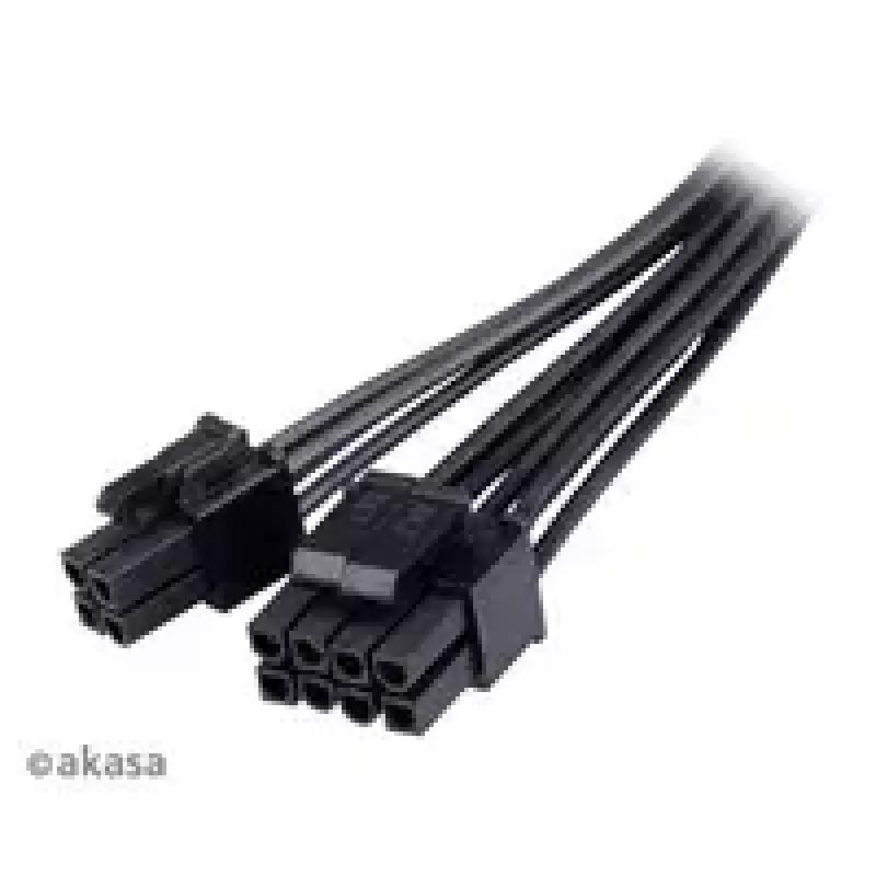 Akasa AK-CBPW22-15 adaptera kabelis: 8 kontaktu EPS uz 8 kontaktu EPS un 4 kontaktu ATX, 15 cm