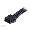 Akasa AK-CBPW22-15 adaptera kabelis: 8 kontaktu EPS uz 8 kontaktu EPS un 4 kontaktu ATX, 15 cm