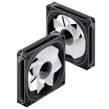 Ventilators Jonsbo FR-505BR 12 cm Melns Balts 800-1800 RPM 47.2 CFM