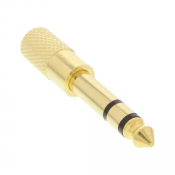 InLine Audio Adapteris 6.3mm vīrišķais / 3.5mm sievišķais Stereo zeltīts metāla