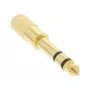 InLine Audio Adapteris 6.3mm vīrišķais / 3.5mm sievišķais Stereo zeltīts metāla