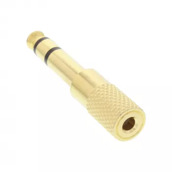 InLine Audio Adapteris 6.3mm vīrišķais / 3.5mm sievišķais Stereo zeltīts metāla