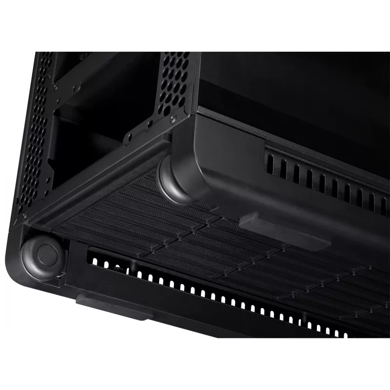 PC korpuss ASUS ProArt PA602 Midi Tower Melns — ATX/EATX atbalsts, rūdīts stikls, 2x200mm priekšējie ventilatori, 360mm augšējais radiators, GPU līdz 450mm