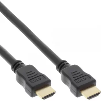 InLine High Speed HDMI kabelis ar Ethernet Premium 4K2K vīriešu/vīriešu melns 3m