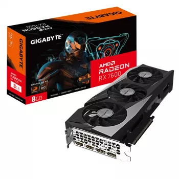 Grafikas karte GIGABYTE GAMING Radeon RX 7600 8 GB GDDR6, PCIe 4.0, 128-bit, WINDFORCE 3X