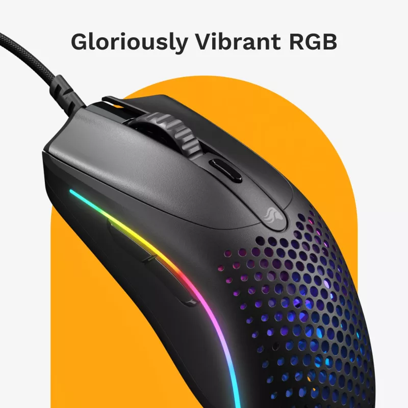 Gaming pele Glorious Gaming Model O 2 Mini Gaming Mouse RGB Black