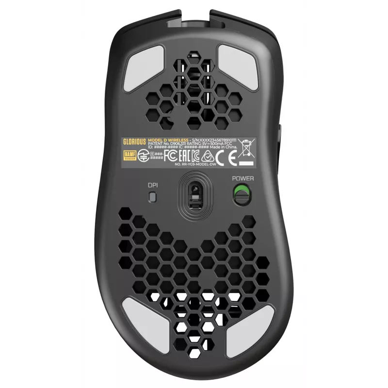 Glorious Gaming Glorious Model D Wireless - Matte Black, labā roka, RF bezvadu, 19000 DPI, melns