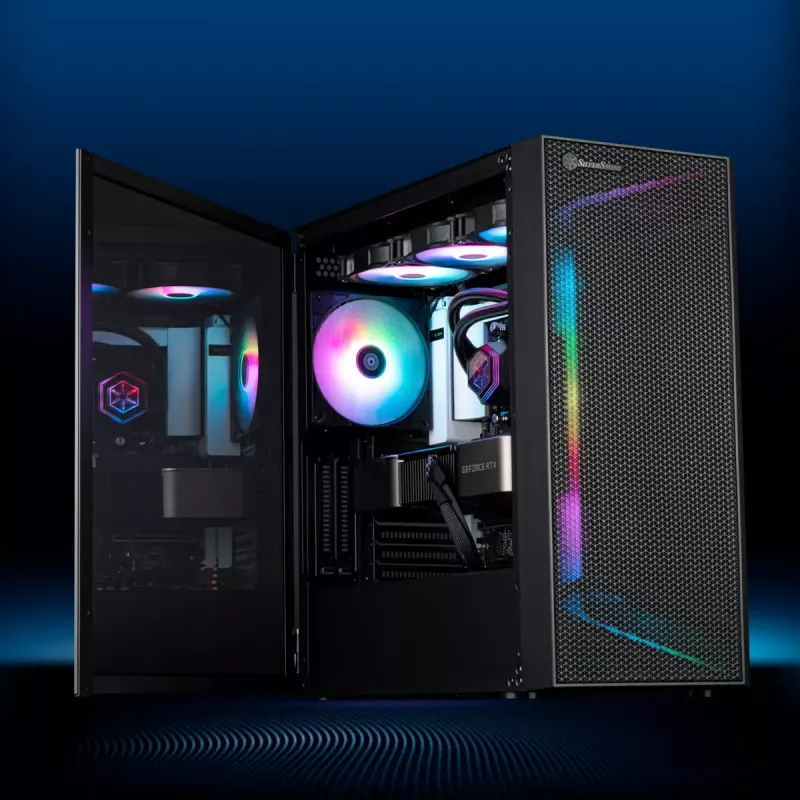 PC korpuss Silverstone SETA H1 Midi Tower Melns