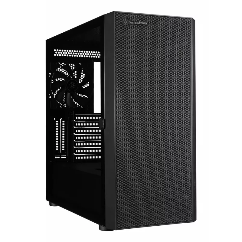PC korpuss Silverstone SETA H1 Midi Tower Melns