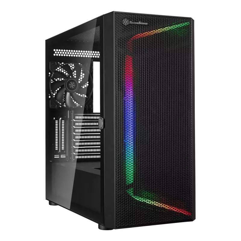 PC korpuss Silverstone SETA H1 Midi Tower Melns