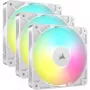 Ventilatoru komplekts Corsair RS120 ARGB 12 cm Balts 420-2100 RPM 3 gab.
