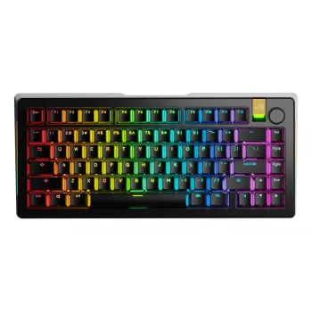 Mehāniskā spēļu tastatūra GLORIOUS GMMK 3 PRO HE 75% Bezvadu RF + Bluetooth, RGB, US QWERTY, Melna
