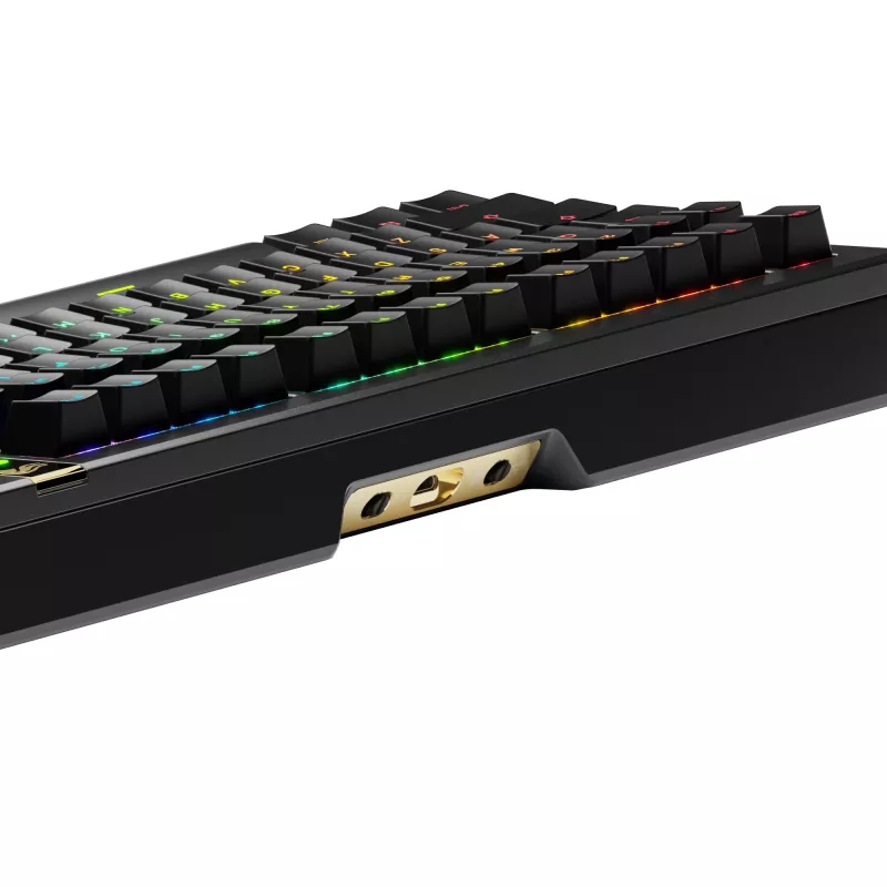 Mehāniskā spēļu tastatūra GLORIOUS GMMK 3 PRO HE 75% Bezvadu RF + Bluetooth, RGB, US QWERTY, Melna