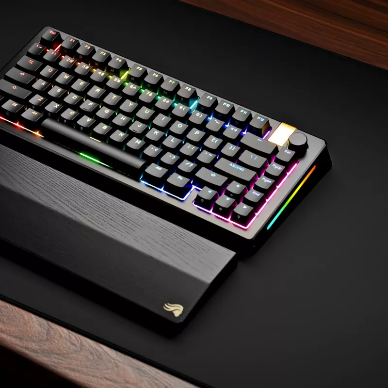Mehāniskā spēļu tastatūra GLORIOUS GMMK 3 PRO HE 75% Bezvadu RF + Bluetooth, RGB, US QWERTY, Melna
